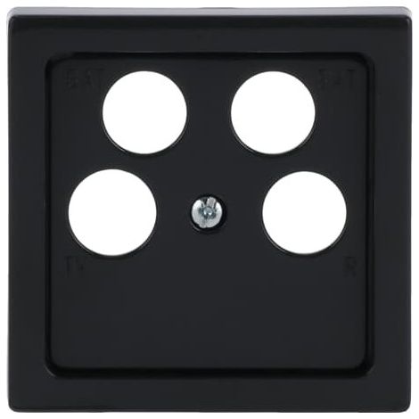 Busch-Jaeger Plaque centrale TV / SAT quadruple anthracite - Plattform 63 (1743/10-04-81), 2CKA001724A4365