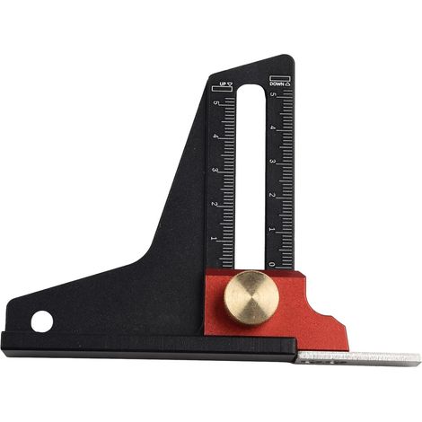 Jauge de profondeur, jauge de profondeur de profil, jauge de profondeur numérique, outil de mesure des hauteurs et des profondeurs pour tondeuse, routeur pour le réglage de la machine de (1/5)