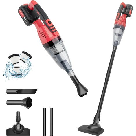 L'aspirateur sans fil, avec une autonomie allant jusqu'à 20 minutes, est léger et portable, équipé d'une batterie amovible, adapté au nettoyage des planchers de bois franc, des tapis, des voitures et