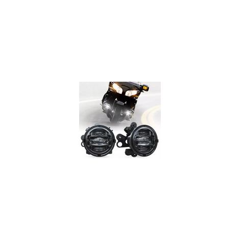 Kit feux additionnels LED Honda GL 1800 Goldwing 2012-2017 - 6500K - 54W - Homologué - NOIR (1/5)