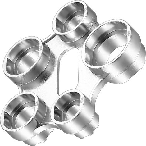 1 PcsClé Aérateur pour Robinet, 10 en 1 Clé de Robinet Aérateur, Outil de Clé de Service Universelle 10 Tailles pour Cuisine et Salle de Bain Mousseur Robinets (1/5)