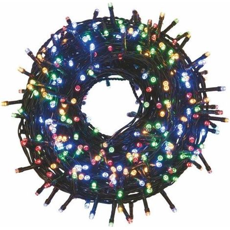 Luci Di Natale Per Interno Ed Esterno Multicolor 500 Led Cavo Luci 22,5 Mt. (1/5)