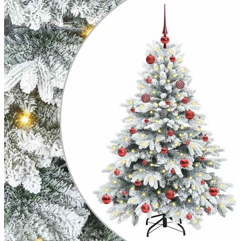 vidaXL Albero di Natale artificiale con 150 LED Bianco 150 cm PE