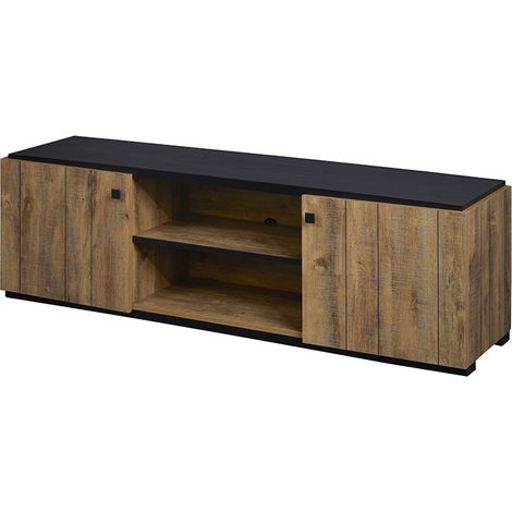 Meuble TV 2 portes coloris denver oak Stone (1/5)