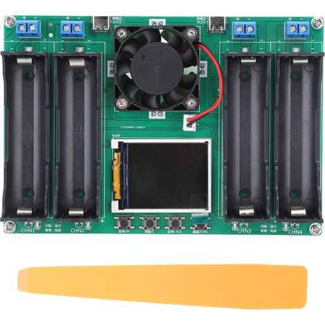 Testeur de capacité de batterie, 4 canaux, charge cyclique automatique, décharge, compteur de résistance interne, DC5V (1/5)