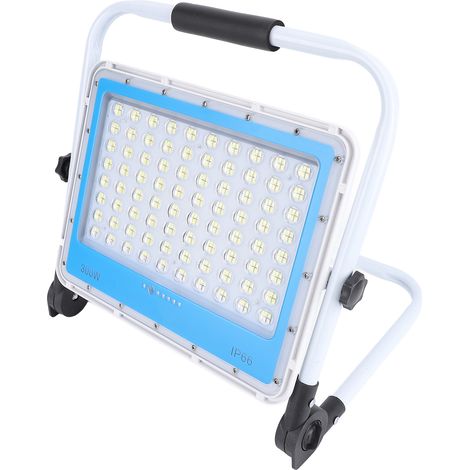 Projecteur de travail LED 480 LED, 40 000 lm, 6 000 K, 300 W, étanche IP66, sur pied réglable, pour chantier, atelier, garage, prise UE (1/5)