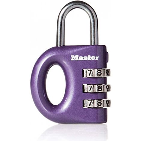 Cadenas à combinaison 633EURD avec corps en zinc, couleur aléatoire, 5,6 x 3,2 x 1,1 cm