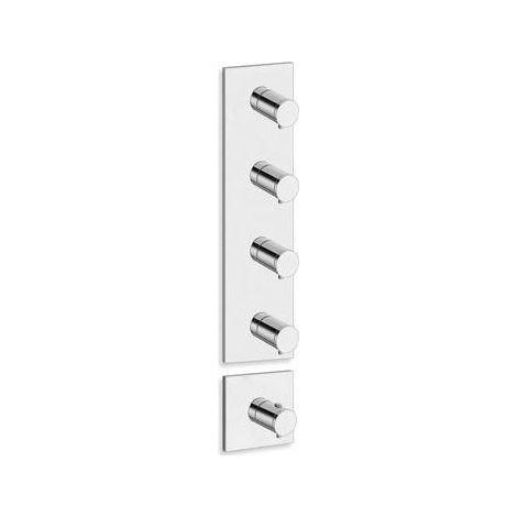 Façade externe laiton TRIVERDE Chrome - CRISTINA ONDYNA XT88451