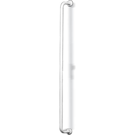 Corrimano verticale di 130 cm in inox bianco (1/3)