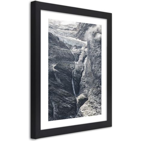 Quadro con cornice, Vista sulle rocce - 70x100 (1/5)