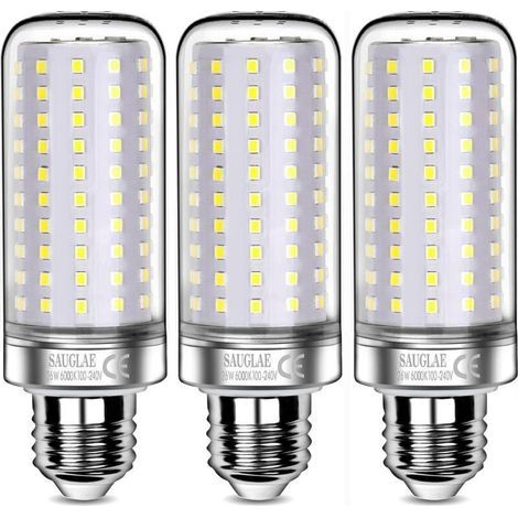 26W LED Bulbs, 200W Incandescent Bulb Equivalent, 3000Lm, 6000K Cool White, E27 Edison Screw Bulbs, 3 Pack [Energy Class E] (1/5)