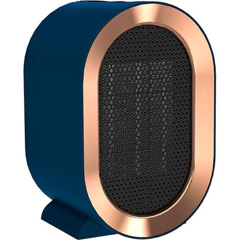 Mini radiateur soufflant en céramique, économique et portable, adapté au salon, chambre à coucher, salle de bain - Bleu