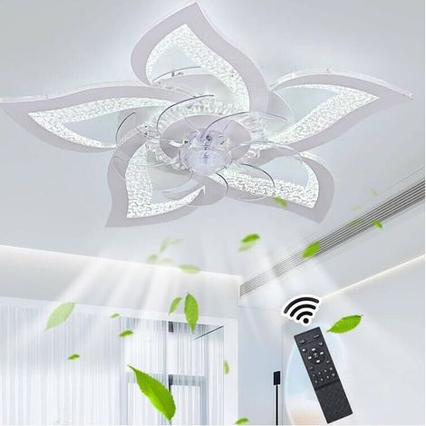 Leiser 60-W-LED-Deckenventilator – Fernbedienung – 6 einstellbare Geschwindigkeitsstufen – Dimmbare Beleuchtung 3000 K bis 6000 K – Für Wohnzimmer und Schlafzimmer (1/5)