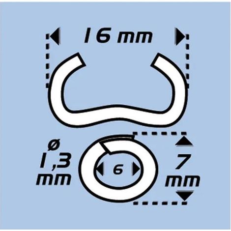 Edma TOP GRAFER pinza per rete 20 mm acciaio trattato