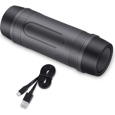 Wasserdichter, tragbarer Bluetooth-Fahrradlautsprecher mit Powerbank und Taschenlampe (1/5)