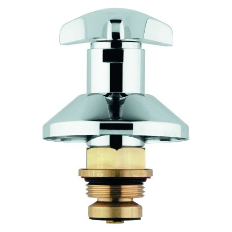 Grohe Oberteil 11507 für UP-Ventile Trecorn Griff Markierung blau 1" chrom (1/3)