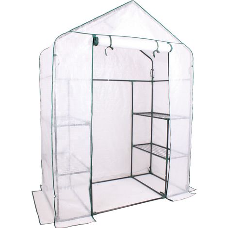 TrendLine Foliengewächshaus 142x73x194 cm Gewächshaus Folienzelt Tomatenhaus