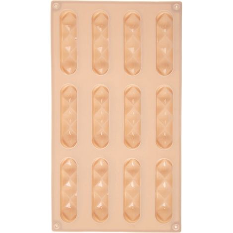 Silikonform für Kekse, Pralinen, Schokolade, beige Form 29,5 x 17 cm (1/5)