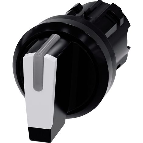 Siemens Indus.Sector Knebelschalter 22mm, rund, schwarz 3SU1002-2BM60-0AA0 (1/3)