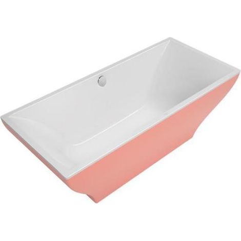 Baignoire îlot LA BELLE rectangulaire bicolore 1800x800mm blanc pierre