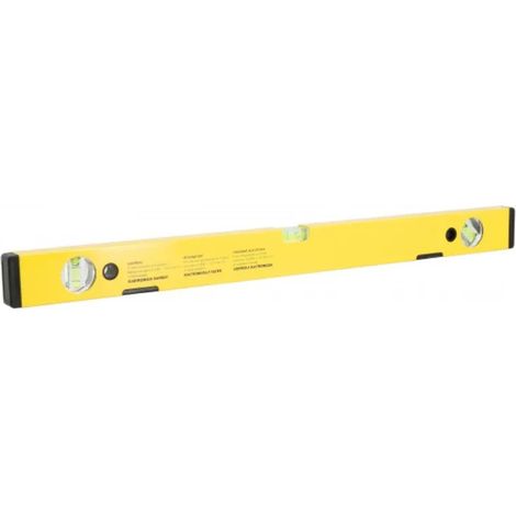 Schwere Aluminiumprofil-Wasserwaage 600 mm, Elastomerschutz