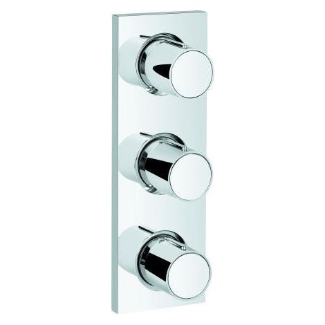 Grohe Grohtherm F Parte esterna per rubinetto da incasso triplo Cromo, 26880000