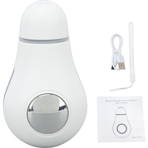 Appareil Sommeil Intelligent Anti-Moustique Microcourant Portable pour Maison et Voyage Blanc (1/5)