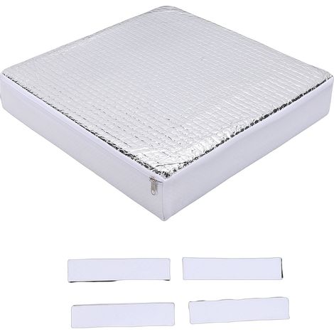 Isolateur de lucarne de camping-car, Structure à 3 couches, ventilation antidérapante et couvercle avec Surface réfléchissante pour 14 pouces (1/5)