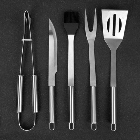 Ensemble Ustensiles de Barbecue Mallette en Aluminium Accessoire de Barbecue ProfessionnelParfaite Set de Couverts Barbecue (1/4)