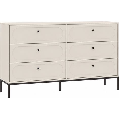 Cassettiera a 6 cassetti, Cashmere, 150 x 40 x 92 cm (1/5)
