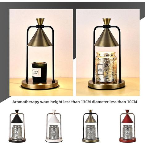 Chauffe-bougie sans flamme, diffuseur de parfum pour la maison - Noir (États-Unis) (1/5)