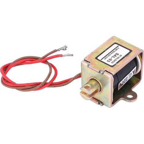 Actionneur push-pull, électroaimant à bobine tout cuivre pour l'automatisation industrielle, 4,9 N, course de 10 mm, 220 V CA