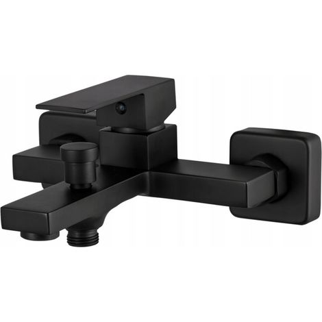 CUBE BLACK SQUARE BATH MIXER CARO TAP (1/2)