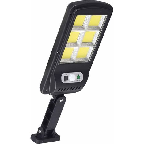 Lampe murale solaire étanche à détection de présence humaine pour cours et jardins extérieurs avec télécommande (1/5)