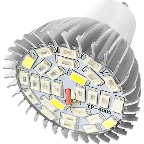 E14/GU10 LED-Pflanzenlampe – 28 W Vollspektrum – Zimmerpflanzenbeleuchtung – Für Blumen und Zimmergärten – Weiß und Rot/Blau (1/5)