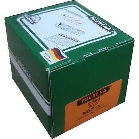 Stauchkopfnägel 63mm rostfrei Nägel Prebena N Paslode F16 Makita DBN600Z Haubold SKN16 BR-04 2,5M P-EN11260