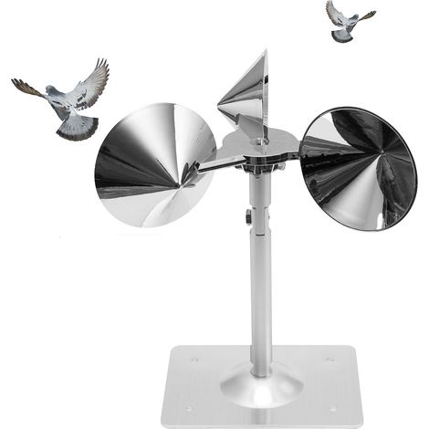 Miroir anti-oiseaux à énergie éolienne, roue à vent à lentilles multi-facettes, dispositif rotatif réfléchissant anti-oiseaux, 26147cm (1/5)