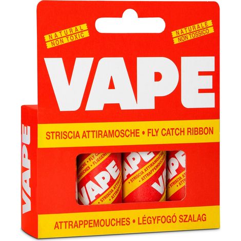 Vape Striscia Adesiva Mosche Pz 4 Attira E Attacca Mosche Spirale Spiralina (1/2)