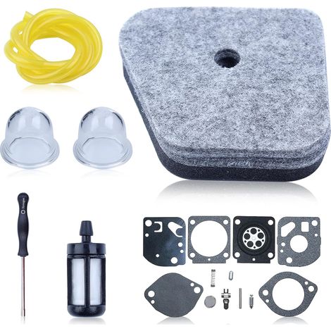 Kit de réparation de carburateur pour débroussailleuses Stihl FS90 FS100 FS110 FS87 HT100 HT101 FS130 pour carburateur Zama C1Q-S72 avec filtre à air, filtre à carburant et tuyau de carburant (1/5)