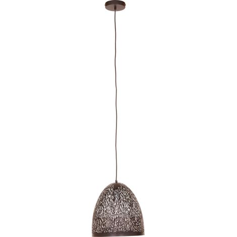 Premier Housewares Chandelier / Ceiling Light Small Black Pendant Lights For Ceiling / Hallway / Living Room Bell Frame Lighting For Halls / Bedroom 30 x 157 x 30 (1/4)
