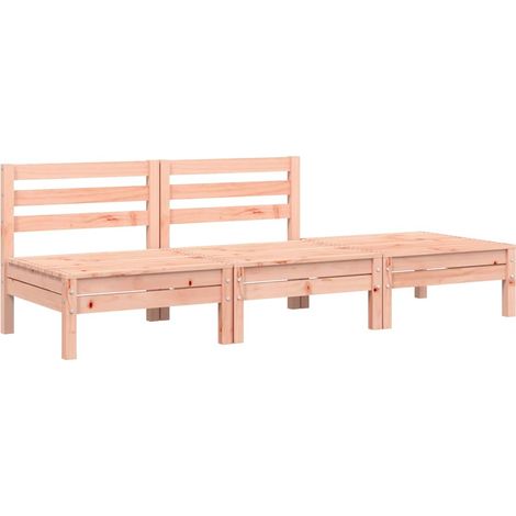 Maison Exclusive - Gartensofa 3-Sitzer Massivholz Douglasie (1/5)