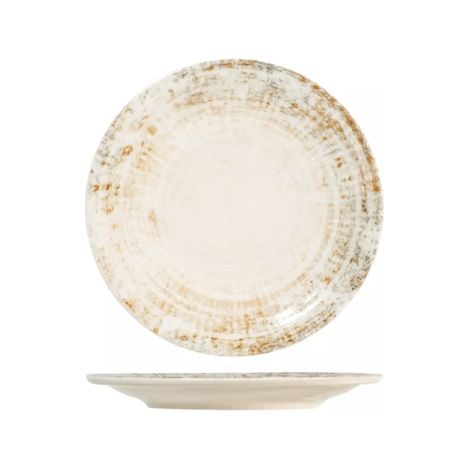 6 x assiettes plates ERIS - 21 cm - Porcelaine - H&H
