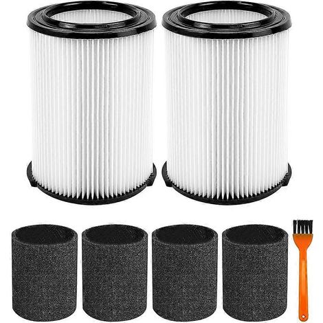 Filtre pour aspirateur eau et poussière VF4000 standard pour aspirateurs Ridgid de 5 à 20 gallons et Husky de 6 à 9 gallons avec accessoires (1/5)