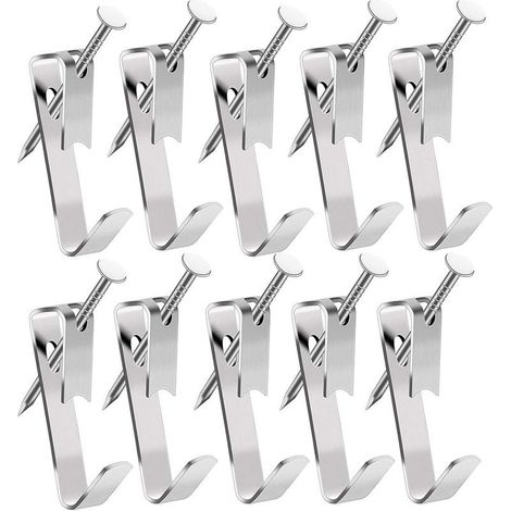 130 Pieces Picture Frame Hooks, Picture Frame Hanging Hooks, Hanging Hook Kit, Metal Wall Frame Hooks, Hanging Kit (1/5)