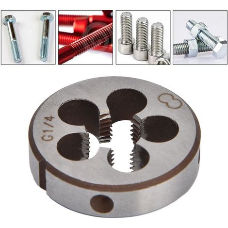 Filière à Taper G1/4 Acier Allié 5 Évacuations Copeaux Outil Précision Filetage Tubes