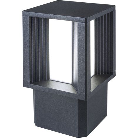 Baliza exterior AURA LED SMD 12 W 860 lm 4000 K CRI80 IP65 120° 260 mm Negro (1/3)