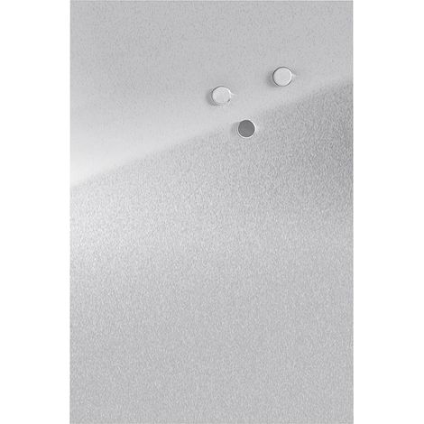 Panneau d'affichage magnétique en acier inoxydable 40 x 60 cm – 3 aimants inclus – Pour notes et listes de courses – Décoration cuisine et bureau – Zeller (1/3)