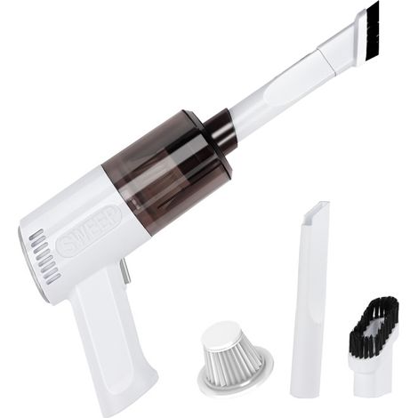 Kit de nettoyage d'ordinateur avec souffleur à air comprimé, mini-aspirateur et dépoussiéreur à air comprimé nouvelle génération, aérosol de nettoyage électrique portable et souffleur sans fil. (1/5)