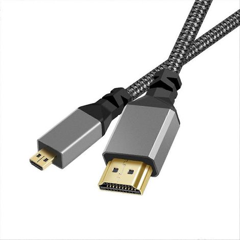 4K 60Hz-kompatibles Kabel – Micro-USB-auf-4K-60Hz-kompatibles Kabel – Nylon-Geflechtkabel (1/5)