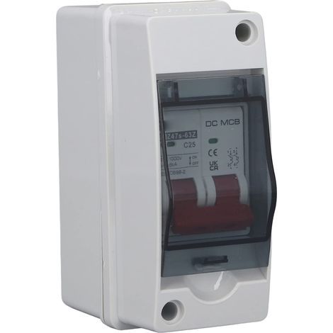 Disjoncteur Miniature 2P DC1000V 25A IP65 Interrupteur de Déconnexion étanche pour Système Photovoltaïque (1/5)